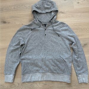 Banana Republic Gray Men's Waffle Hoodie